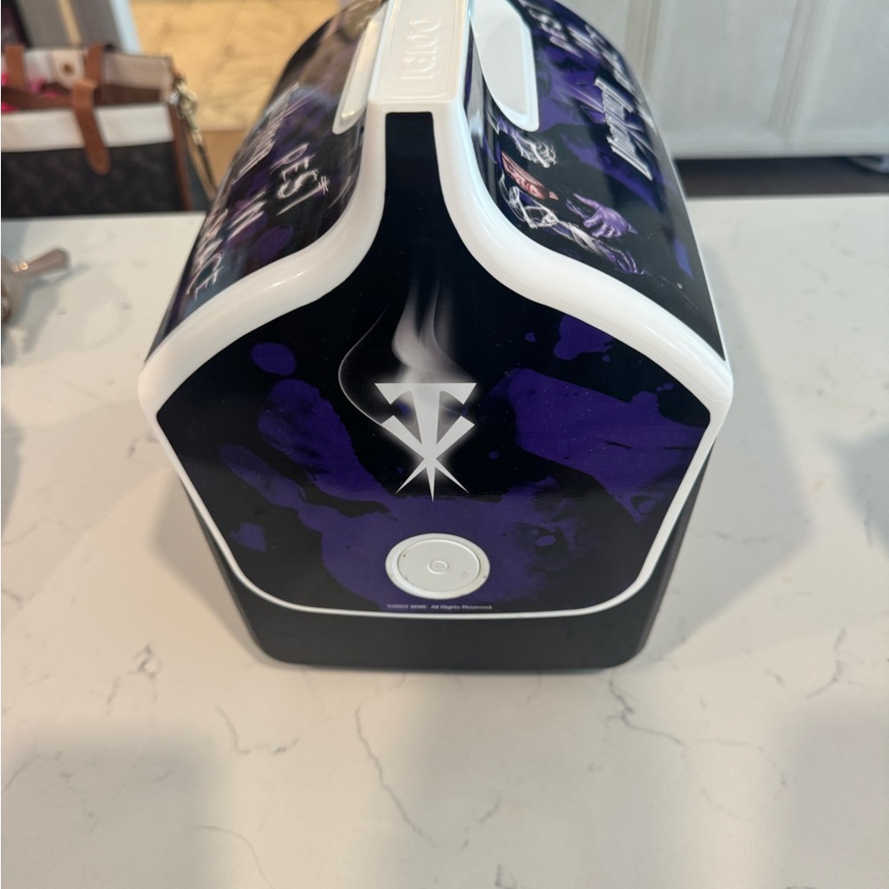 Igloo Undertaker Black and White Cooler with Purple Accents - Picture 2 of 5